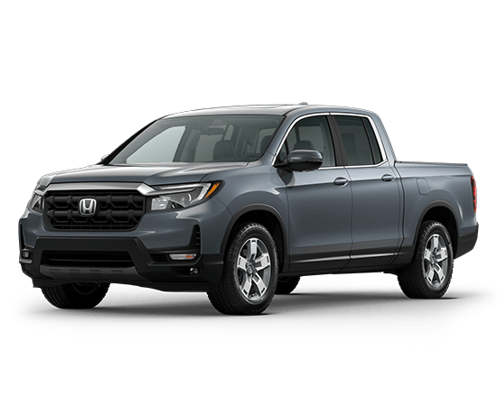 2026 Honda Ridgeline RTL in Sonic Gray Pearl — front three-quarter view